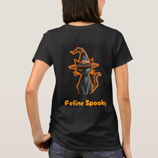 Origami Feeline Spooky T-Shirt (Rückseite)