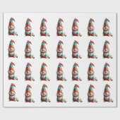 Origami - Feiertag Gnome Geschenkpapier (Flach)