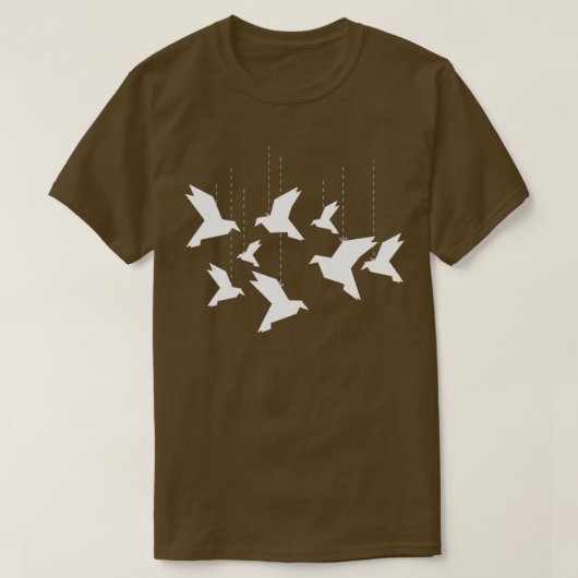 Origami Figures Paper falten Japan Hobby Kunstgesc T-Shirt (Design vorne)