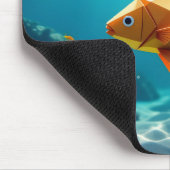 Origami-Fisch Mousepad (Ecke)