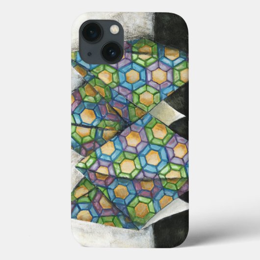 Origami Fortune Teller auf geometrischem Papier Case-Mate iPhone Hülle (Rückseite)