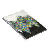 Origami Fortune Teller auf geometrischem Papier Notizblock (Rechte Seite)