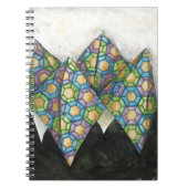 Origami Fortune Teller auf geometrischem Papier Notizblock (Vorderseite)