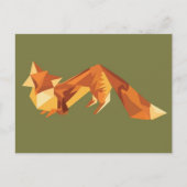 Origami fox postkarte (Vorderseite)