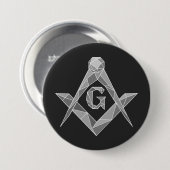 Origami-Freimaurersymbol Button (Vorne & Hinten)