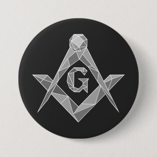 Origami-Freimaurersymbol Button