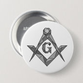 Origami-Freimaurersymbol Button (Vorne & Hinten)