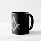 Origami-Freimaurersymbol Tasse (VorderseiteRechts)