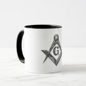 Origami-Freimaurersymbol Tasse (Vorderseite Links)