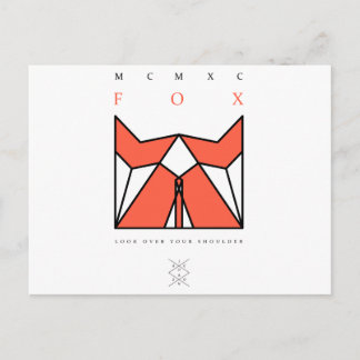 Origami-Fuchs Postkarte