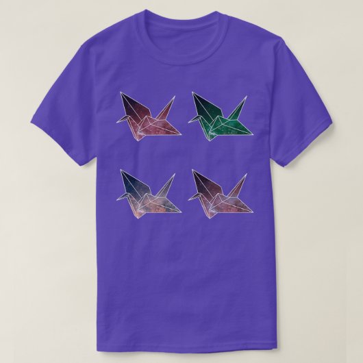 Origami Galaxy Cranes Pack 1 T-Shirt (Design vorne)