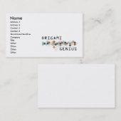 Origami Genie Visitenkarte (Vorne/Hinten)