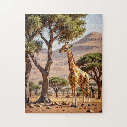 Origami Giraffe Safari Themed Puzzle (Vertikal)