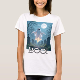 Origami Halloween Scary Ghost Silly T-Shirt