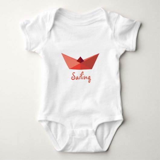 Origami Hat Salinning Baby Bodysuit Baby Strampler (Vorderseite)