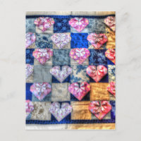 ORIGAMI HEARS & PATCHWORK QUILT
