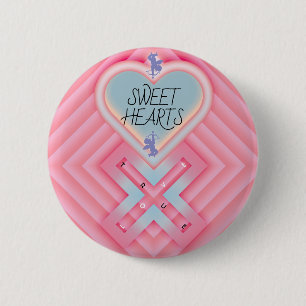 Origami Heart X Sweet Hearts Button