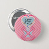 Origami Heart X Sweet Hearts Button (Vorne & Hinten)