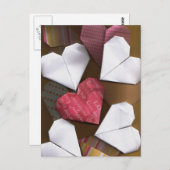 Origami Hearts Postcard Postkarte (Vorne/Hinten)