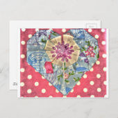 ORIGAMI HERZ JAPANESE ART POSTKARTE (Vorne/Hinten)