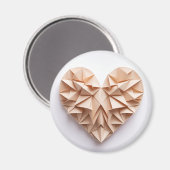 Origami-Herz Magnet (Vorderseite/Rückseite)