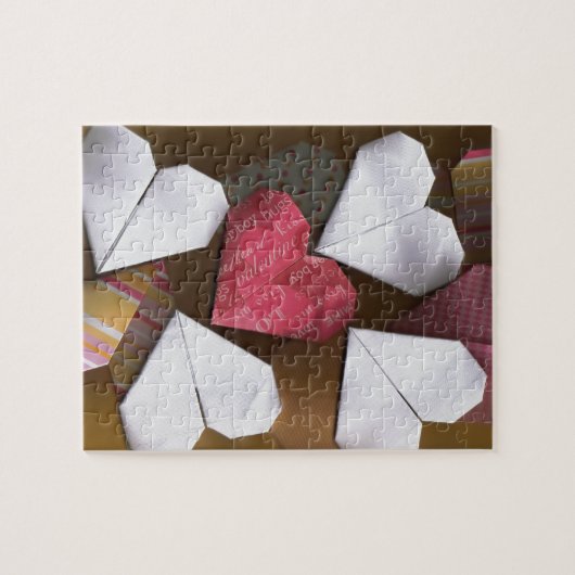 Origami Herz-Puzzle Puzzle (Horizontal)