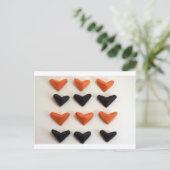 Origami-Herzen Postkarte (Stehend Vorderseite)