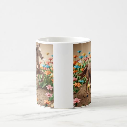 Origami Horse Kaffeetasse (Mittel)