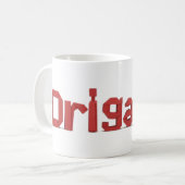 Origami Kaffeetasse (Vorderseite Links)