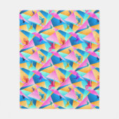 Origami Kaleidoscope Fleecedecke (Vorderseite)