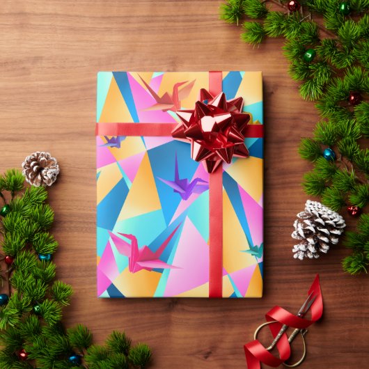 Origami Kaleidoscope Geschenkpapier (Feiertagsgeschenk)