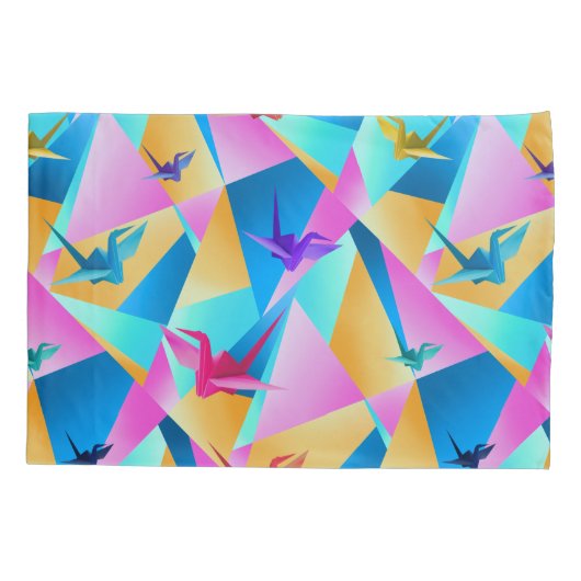 Origami Kaleidoscope Kissenbezug (Rückseite)