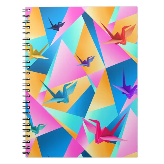 Origami Kaleidoscope Notizblock (Vorderseite)