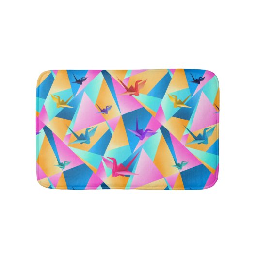Origami Kaleidoskop Badematte (Vorderseite)