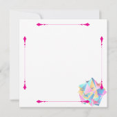 Origami-Kaleidoskop-Einladung Einladung (Rückseite)