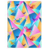 Origami Kaleidoskop Klemmbrett (Rückseite)