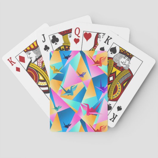 Origami Kaleidoskop Spielkarten (Rückseite)