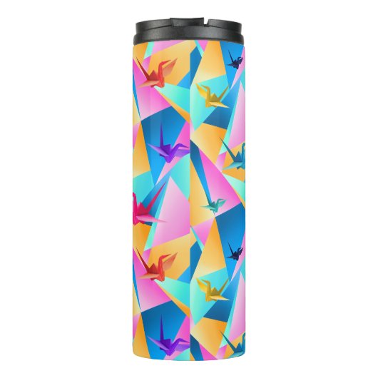 Origami Kaleidoskop Thermosbecher (Rückseite)