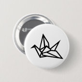 Origami Kran Button (Vorne & Hinten)
