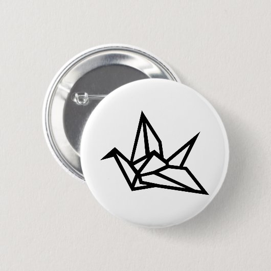 Origami Kran Button (Vorne & Hinten)