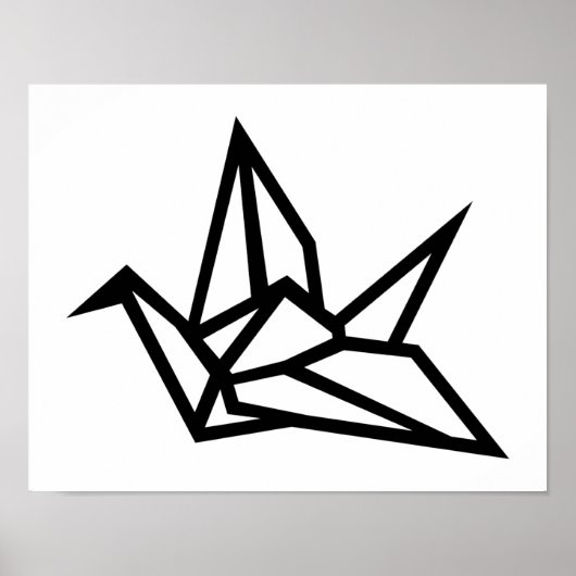 Origami-Kran Poster (Vorne)