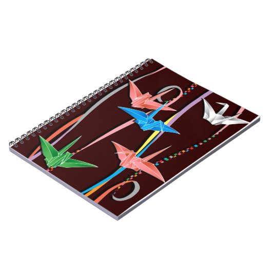 Origami Kräne Notizblock (Linke Seite)