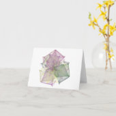 Origami LEERE Anmerkungs-Karte Karte (Gelbe Blume)