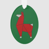 Origami Llama Acrylic Ornament (Vorderseite)