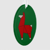 Origami Llama Acrylic Ornament (Vorderseite)