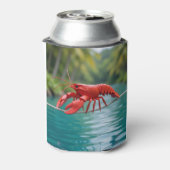 Origami Lobster on a tightrope koozie Dosenkühler (Kanne Rückseite)