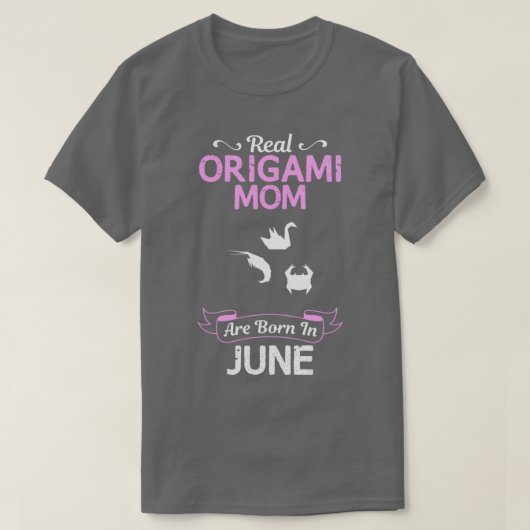 Origami Mama Juni Funny Design für Geschenke T-Shirt (Design vorne)