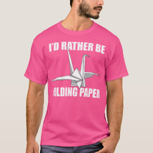 Origami Master Cranes Funny Paper Faltung Lover Hu T-Shirt