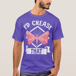 Origami Master Paper Faltcraft Crane ID Crease T-Shirt