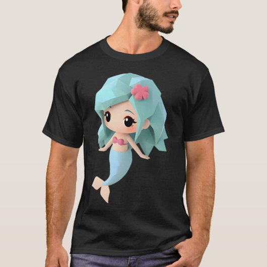Origami Mermaid T-Shirt (Vorderseite)